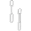 Nordstrom Rack Demi Fine Triple Link Linear Drop Earrings In Silver