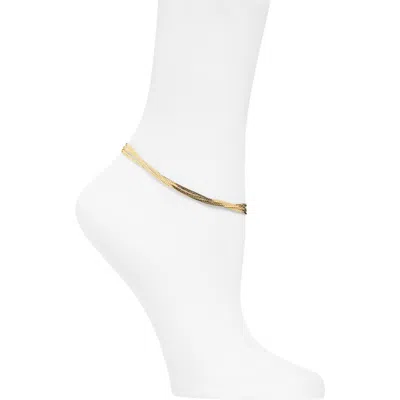 Nordstrom Rack Demi-fine Chain Anklet In Gold