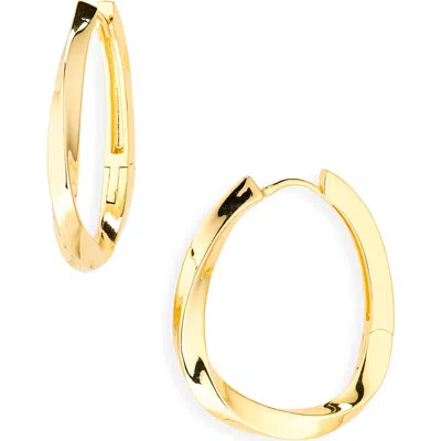Nordstrom Rack Demi-fine Twist Hoop Earrings In Gold