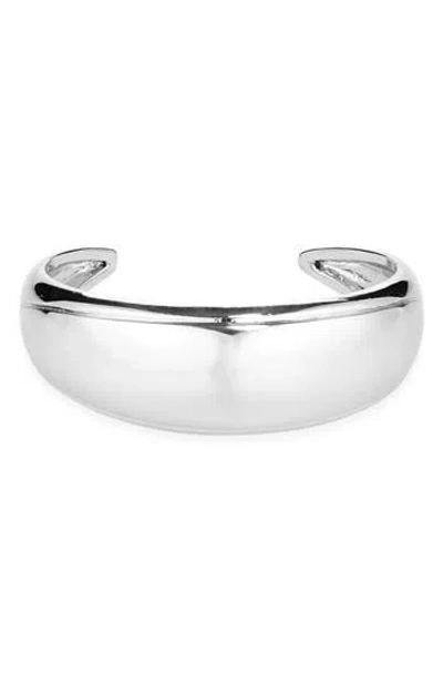 Nordstrom Rack Domed Cuff Bracelet In Silver