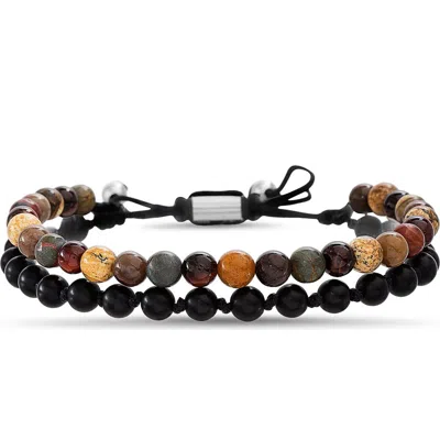 Nordstrom Rack Double Cord Stone Bead Slider Bracelet