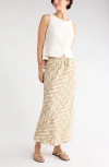 Nordstrom Rack Drawstring Maxi Skirt In Brown