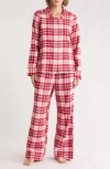 Nordstrom Rack Dreamy Tree Print Flannel Long Sleeve Pajamas In Multi