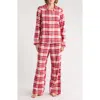 Nordstrom Rack Dreamy Yarn Dyed Flannel Long Sleeve Pajamas In Multi