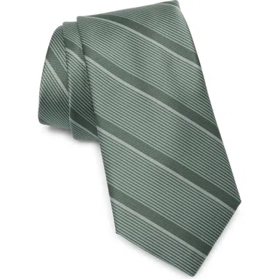 Nordstrom Rack Dressy Stripe Jacquard Tie In Olive