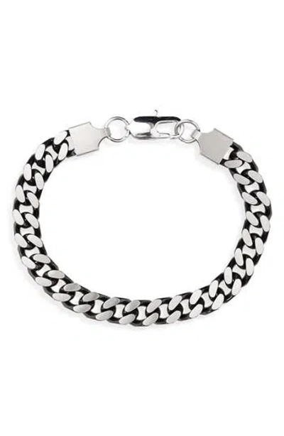 Nordstrom Rack Edge Two-tone Curb Chain Bracelet In Metallic