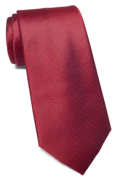 Nordstrom Rack Edmonds Stripe Textured Silk Tie In Red