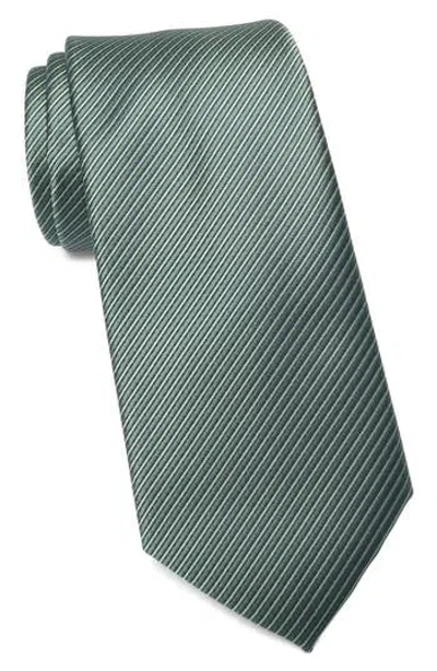 Nordstrom Rack Edmonds Stripe Textured Silk Tie In Green