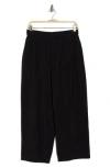 Nordstrom Rack Elastic Waist Barrel Leg Pants In Black
