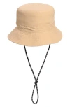 Nordstrom Rack Elevated Bucket Hat In Tan Thread