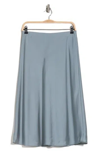 Nordstrom Rack Essential Bias Cut A-line Skirt In Blue