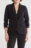 Nordstrom Rack Essential Stretch Crepe Blazer In Black