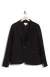 Nordstrom Rack Essential Ponte Blazer In Black