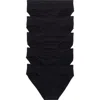 Nordstrom Rack Everyday Assorted 5-pack Bikinis In Black