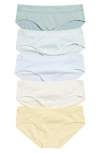 Nordstrom Rack Everyday Assorted 5-pack Seamless Hipster Briefs In Multi