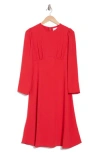 Nordstrom Rack Everyday Long Sleeve Midi Dress In Red Toreador