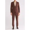 Nordstrom Rack Extra Trim Fit Suit In Brown Bitter