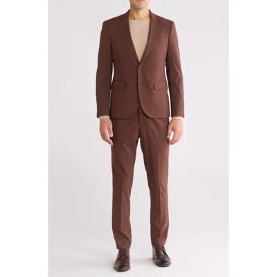 Nordstrom Rack Extra Trim Fit Suit In Brown Bitter