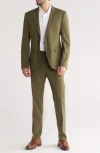 Nordstrom Rack Extra Trim Fit Suit In Green Cypress