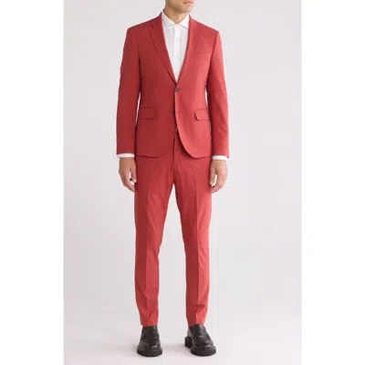 Nordstrom Rack Extra Trim Fit Suit In Red Ochre