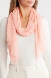 Nordstrom Rack Eyelash Wrap Scarf In Orange