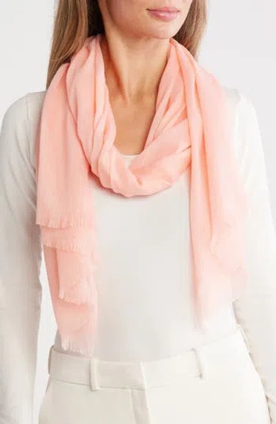 Nordstrom Rack Eyelash Wrap Scarf In Orange