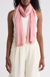 Nordstrom Rack Eyelash Wrap Scarf In Pink