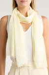 Nordstrom Rack Eyelash Wrap Scarf In White