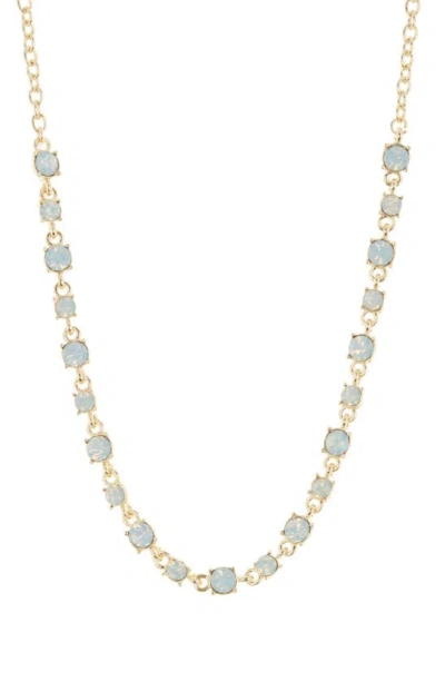 Nordstrom Rack Faceted Stone Necklace In Opal- Gold