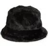 Nordstrom Rack Faux Fur Bucket Hat In Black