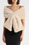 Nordstrom Rack Faux Fur Occasion Stole In Neutral