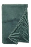 Nordstrom Rack Faux Fur Throw Blanket In Green