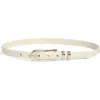 Nordstrom Rack Faux Leather Skinny Belt In White