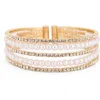 Nordstrom Rack Faux Pearl & Crystal Cuff Bracelet In Multi