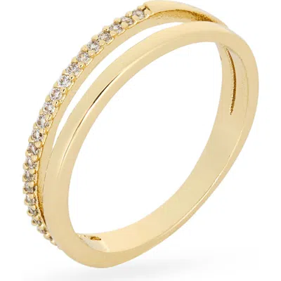 Nordstrom Rack Faux Stack Cubic Zirconia Ring In Gold