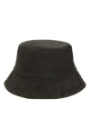 Nordstrom Rack Faux Suede Bucket Hat In Black