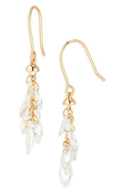 Nordstrom Rack Floating Cz Drop Earrings In Gold
