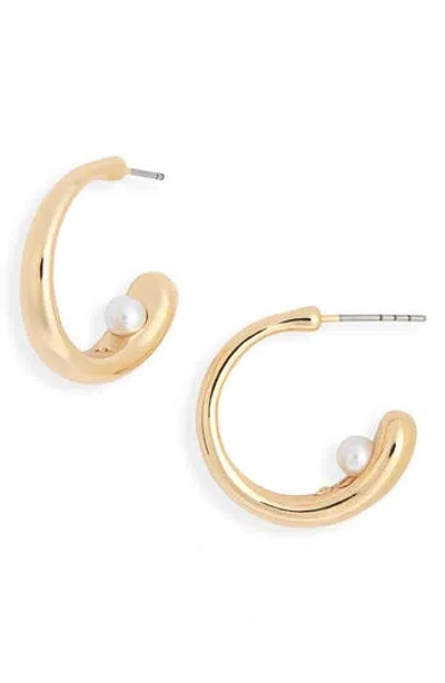 Nordstrom Rack Floating Hoop Earrings In Orange