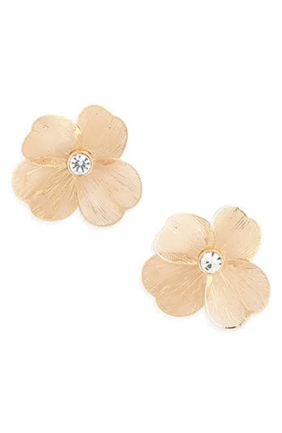 Nordstrom Rack Flower Stud Earrings In Gold