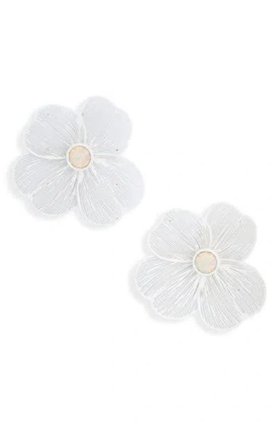 Nordstrom Rack Flower Stud Earrings In Red