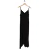Nordstrom Rack Flowy Cover-up Maxi Dress In Black