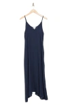 Nordstrom Rack Flowy Cover-up Maxi Dress In Navy Blazer