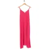 Nordstrom Rack Flowy Cover-up Maxi Dress In Pink Electric