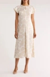 Nordstrom Rack Flutter Sleeve Keyhole Dress