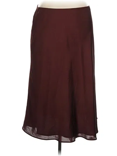 Pre-owned Nordstrom Rack Formal Skirt In Burgundy