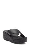 Nordstrom Rack Frankie Wedge Platform Sandal In Black