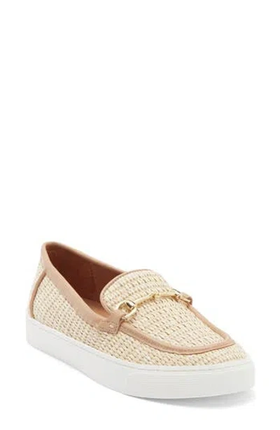Nordstrom Rack Freddie Raffia Slip-on Sneaker In Brown
