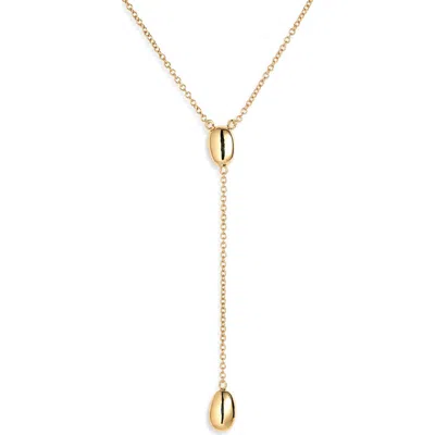 Nordstrom Rack Free Form Lariat Necklace In Gold