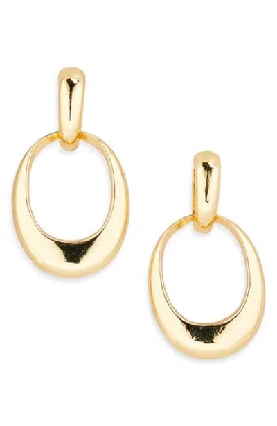 Nordstrom Rack Frontal Oval Drop Earrings In Gold