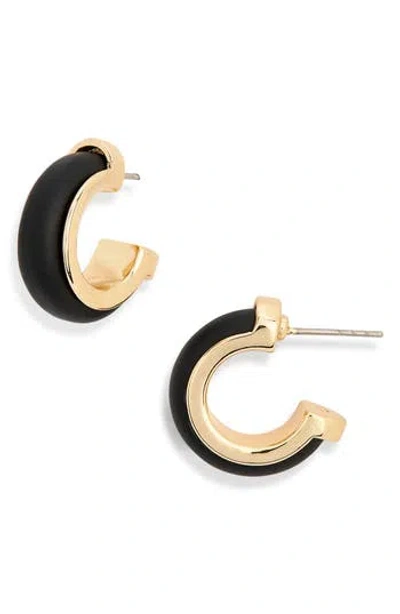 Nordstrom Rack Frosted Resin Huggie Hoop Earrings In Multi